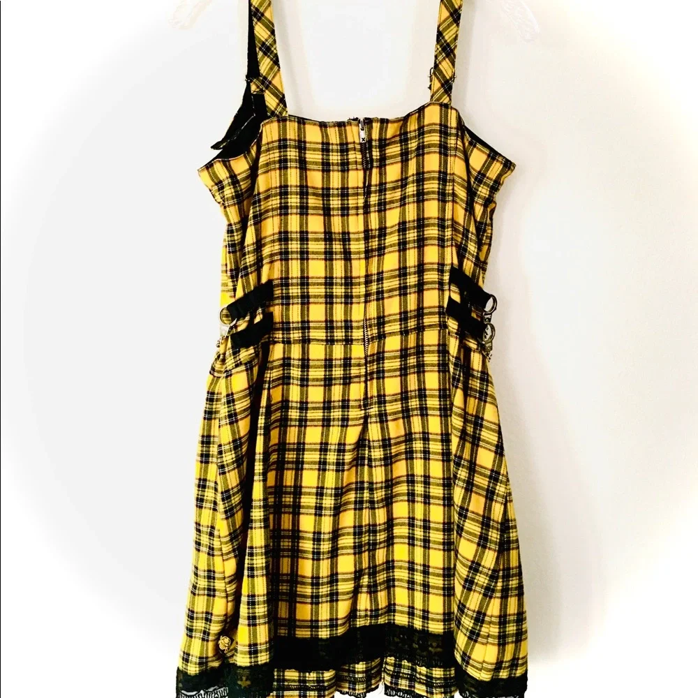 Tripp NYC by Daang Goodman yellow tartan dress XL - Picture 2 of 6